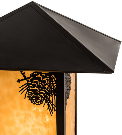 Meyda Tiffany 41061 One Light Pier Mount, Craftsman Brown