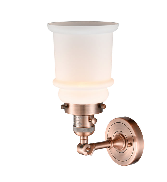 Innovations 203SW-AC-G181 One Light Wall Sconce, Antique Copper