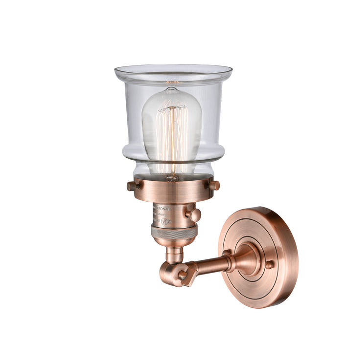 Innovations 203SW-AC-G182S One Light Wall Sconce, Antique Copper