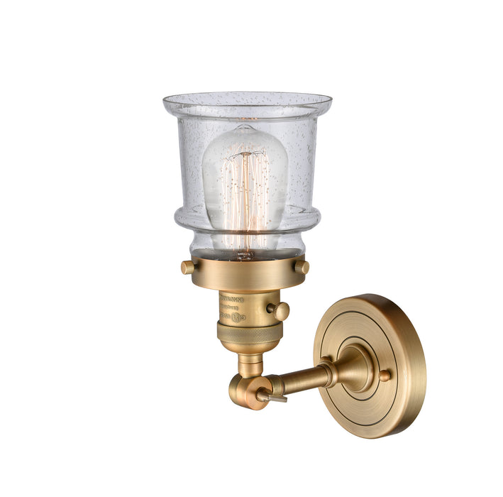 Innovations 203SW-BB-G184S One Light Wall Sconce, Brushed Brass