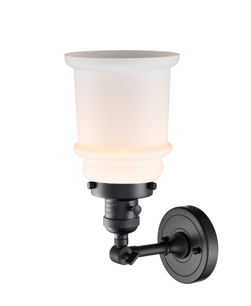 Innovations 203SW-BK-G181 One Light Wall Sconce, Matte Black