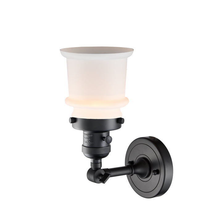 Innovations 203SW-BK-G181S One Light Wall Sconce, Matte Black