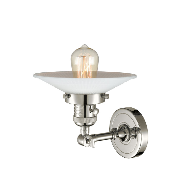 Innovations 203SW-PN-G1 One Light Wall Sconce, Polished Nickel