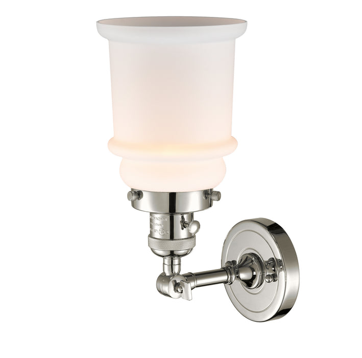 Innovations 203SW-PN-G181 One Light Wall Sconce, Polished Nickel