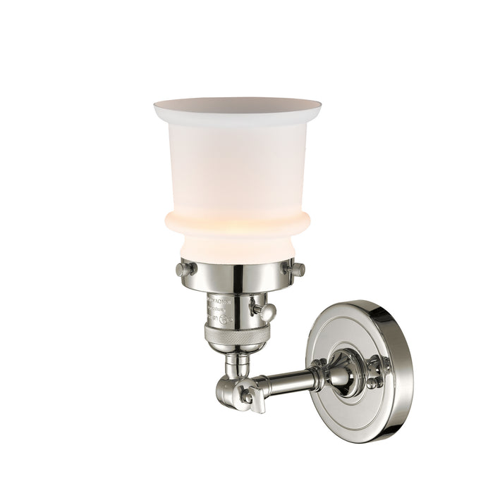 Innovations 203SW-PN-G181S One Light Wall Sconce, Polished Nickel