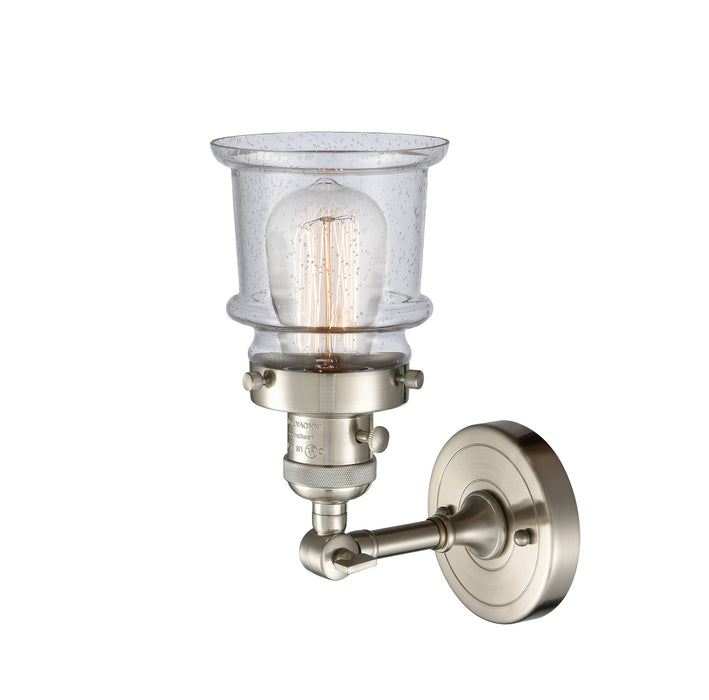 Innovations 203SW-SN-G184S One Light Wall Sconce, Brushed Satin Nickel