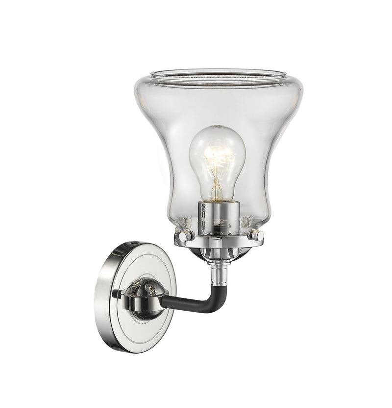 Innovations 284-1W-BPN-G192 One Light Wall Sconce, Black Polished Nickel