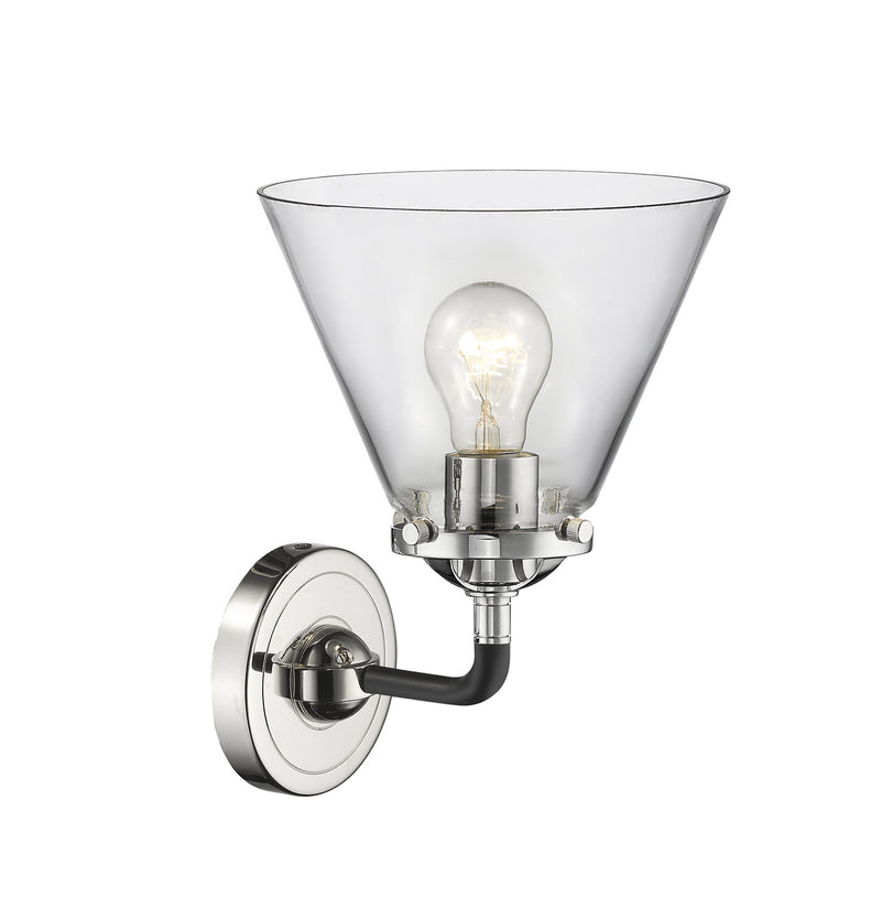 Innovations 284-1W-BPN-G42 One Light Wall Sconce, Black Polished Nickel