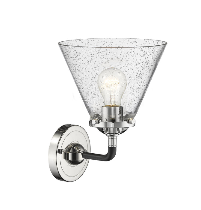Innovations 284-1W-BPN-G44 One Light Wall Sconce, Black Polished Nickel
