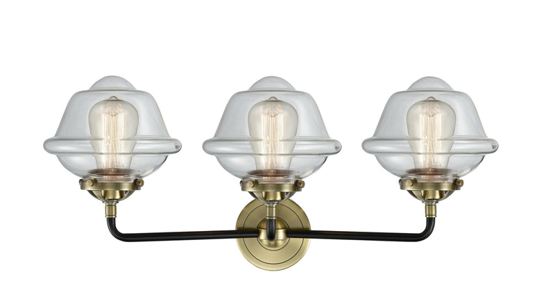 Innovations 284-3W-BAB-G532 Three Light Bath Vanity, Black Antique Brass