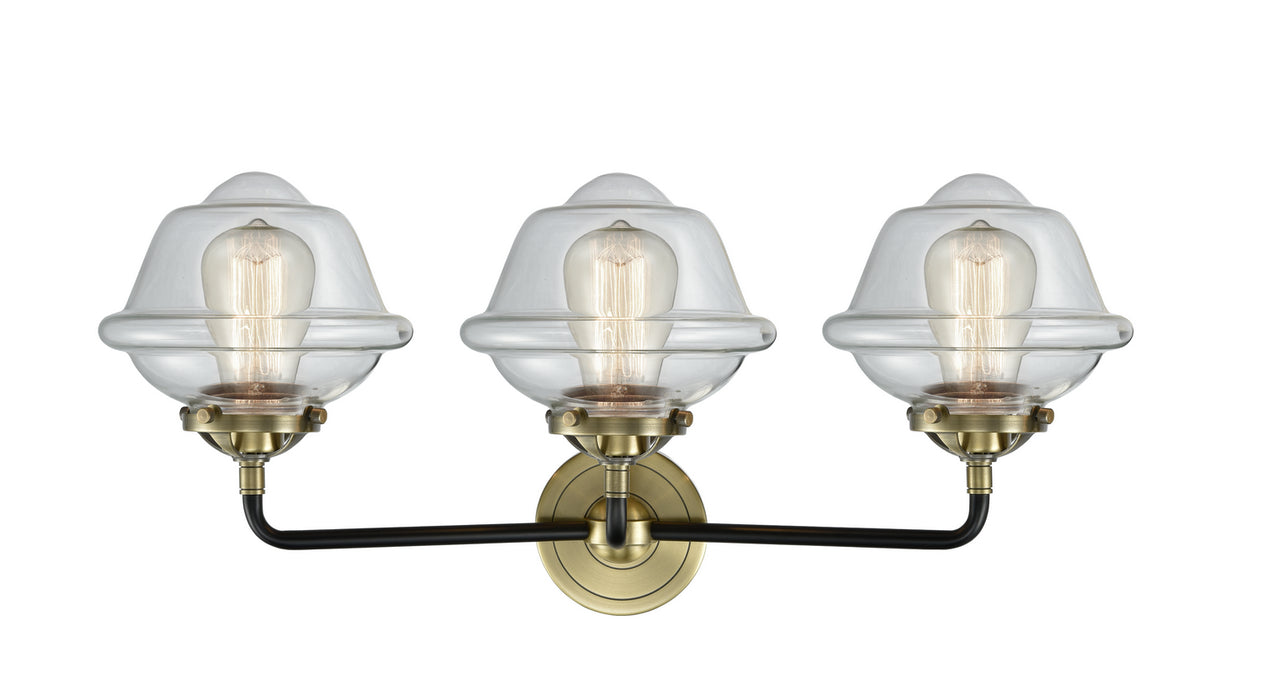 Innovations 284-3W-BAB-G532 Three Light Bath Vanity, Black Antique Brass