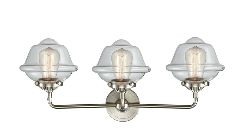 Innovations 284-3W-SN-G532 Three Light Bath Vanity, Brushed Satin Nickel