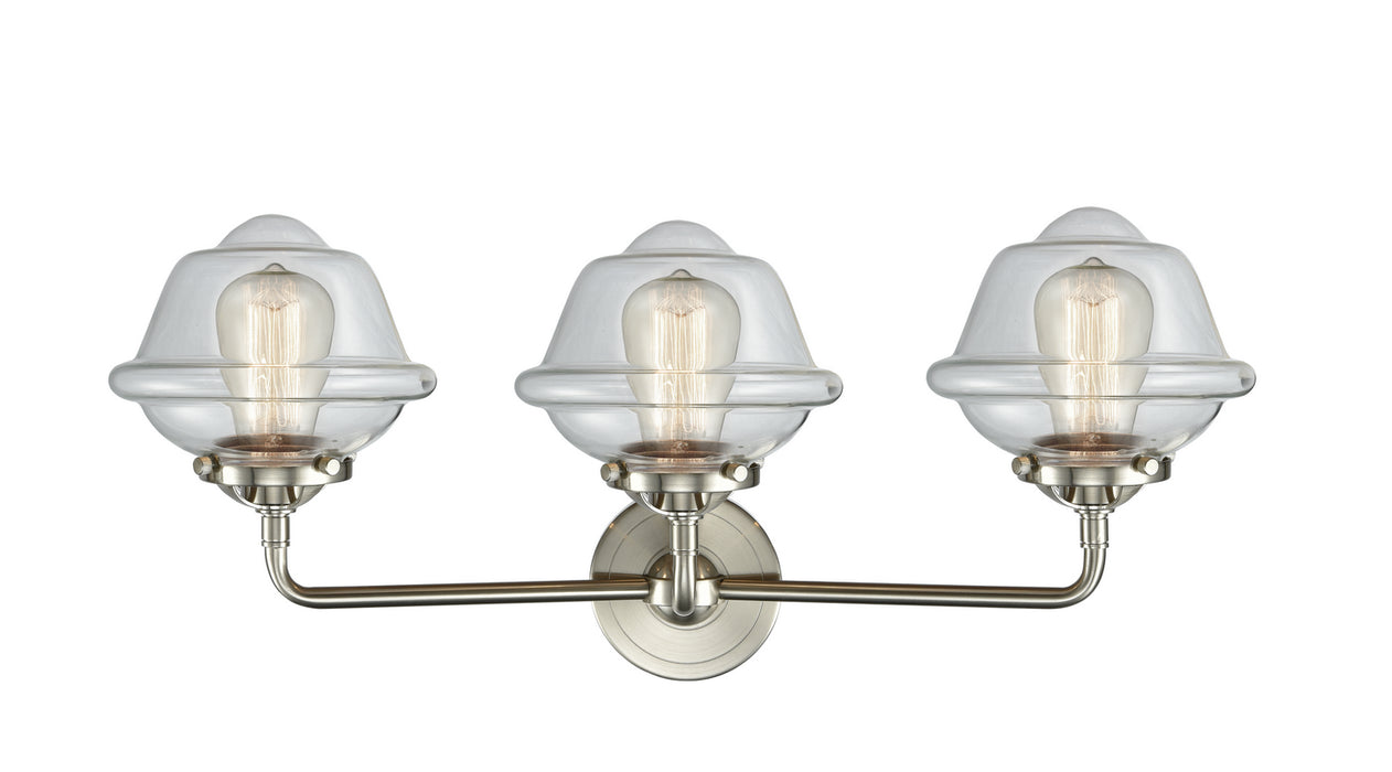 Innovations 284-3W-SN-G532 Three Light Bath Vanity, Brushed Satin Nickel