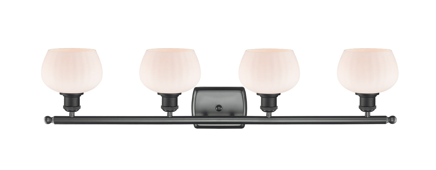 Innovations 516-4W-BK-G91-LED LED Bath Vanity, Matte Black