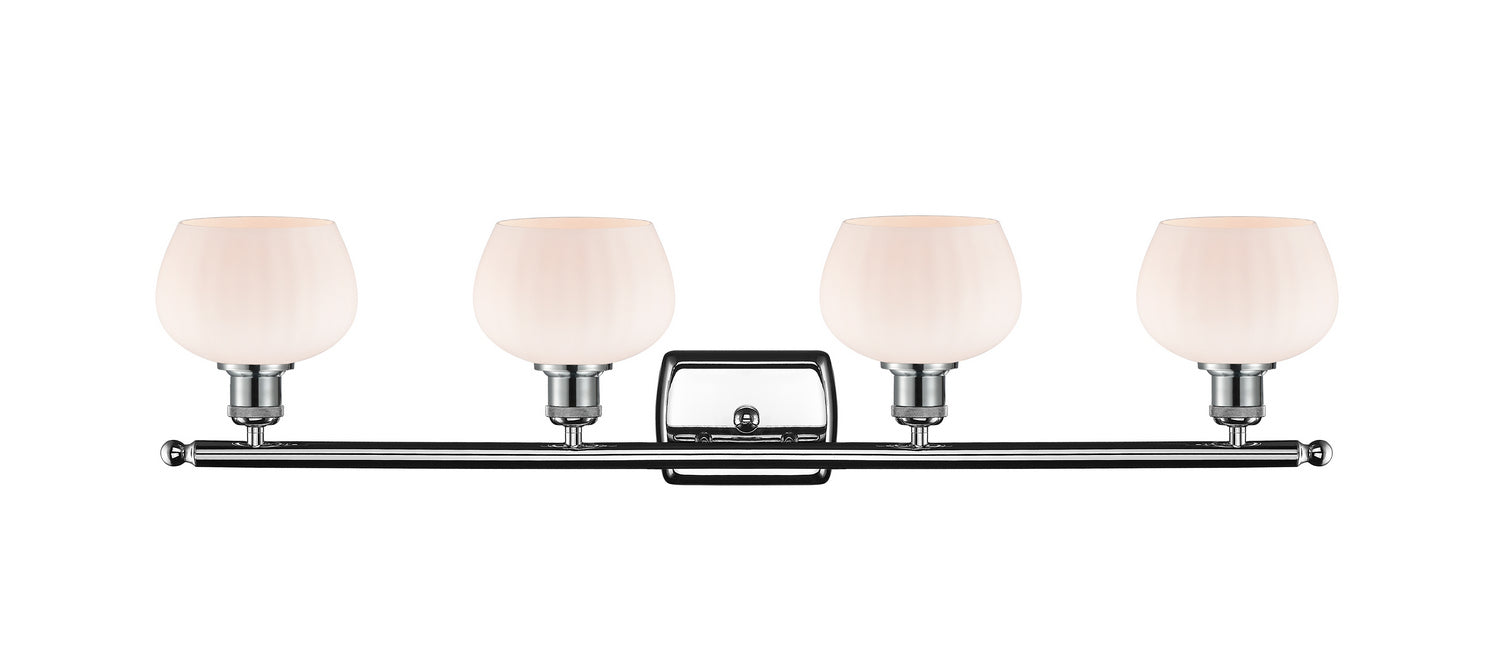 Innovations 516-4W-PC-G91 Four Light Bath Vanity, Polished Chrome