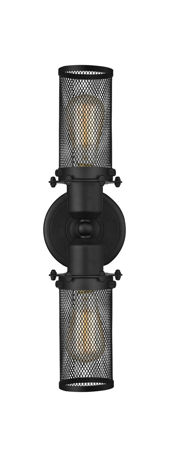 Innovations 900-2W-BK-CE219-BK Two Light Bath Vanity, Matte Black
