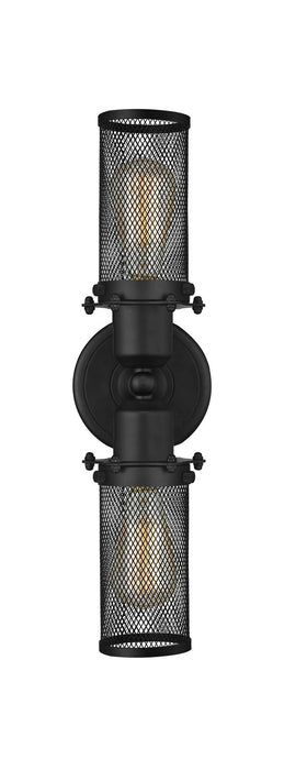Innovations 900-2W-BK-CE219-BK Two Light Bath Vanity, Matte Black