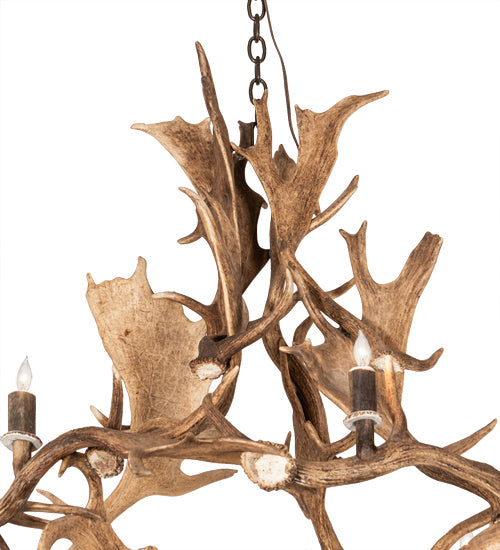 Meyda Tiffany 212274 12 Light Chandelier, Mahogany Bronze