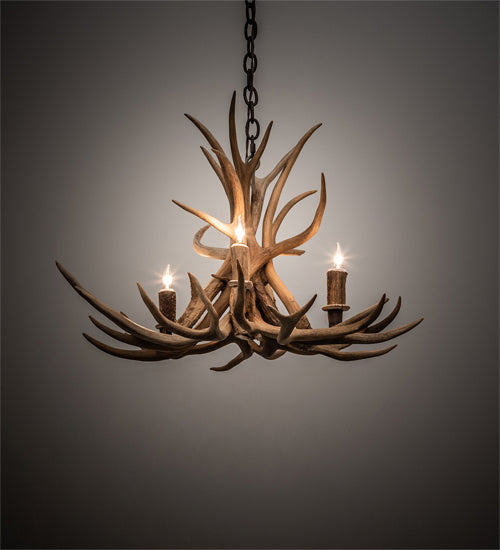 Meyda Tiffany 213675 Four Light Chandelier, Antique Copper
