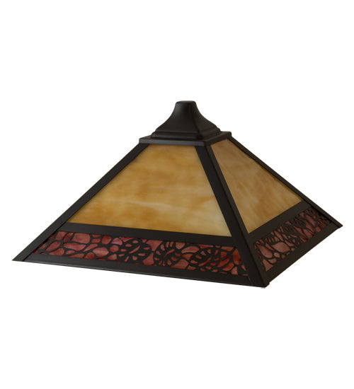 Meyda Tiffany 16361 Shade, Craftsman Brown