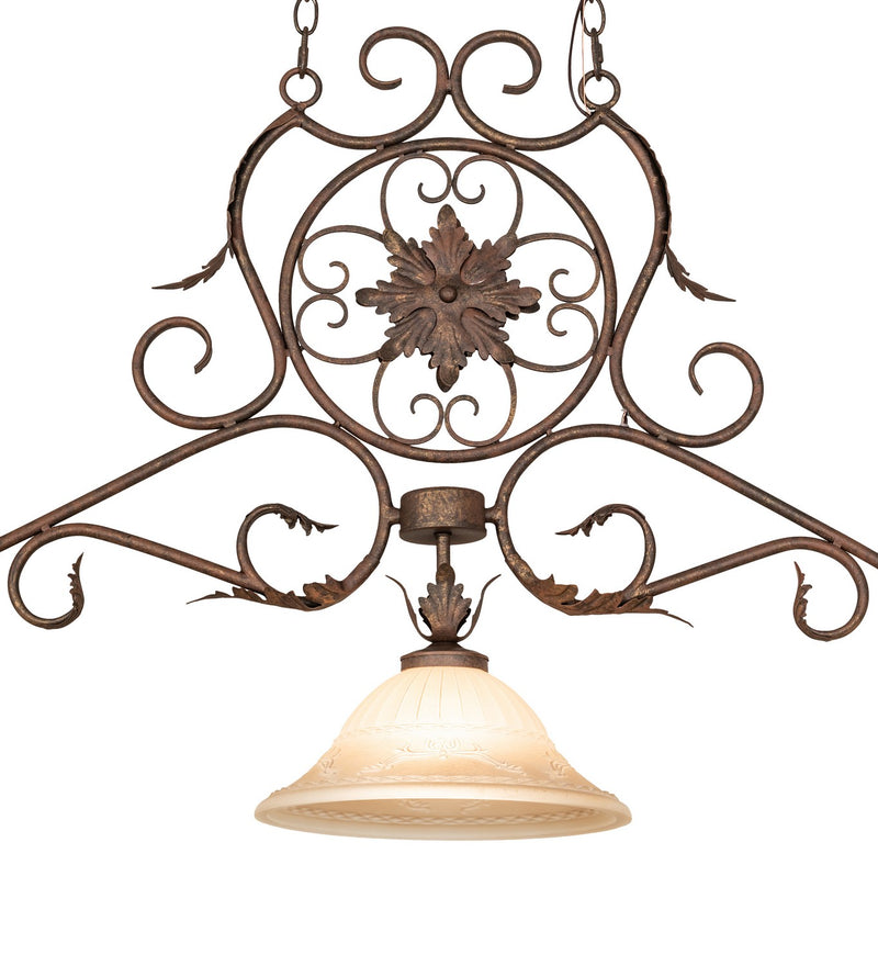 Meyda Tiffany 118120 Three Light Pendant, Cortez Gold Stipple