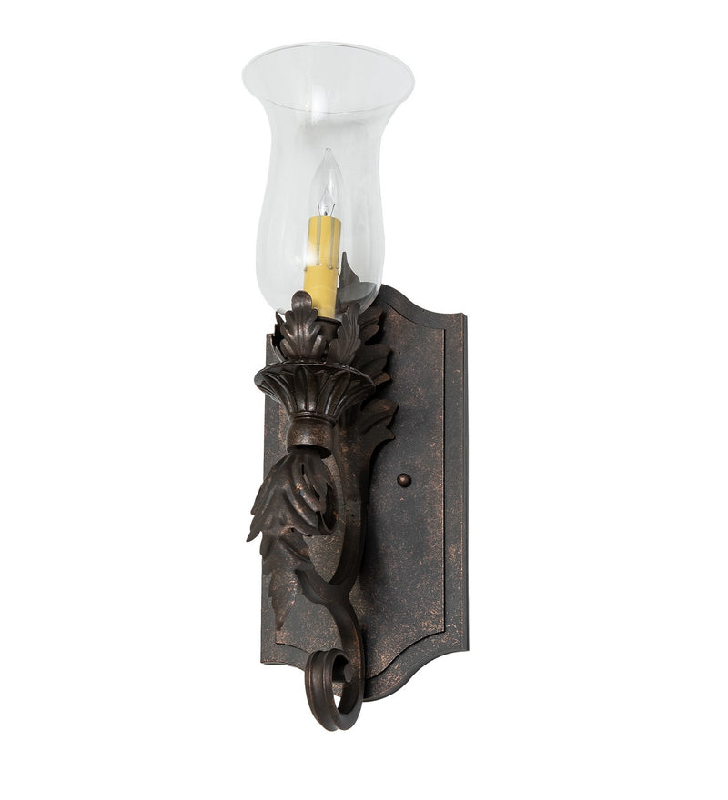 Meyda Tiffany 120150 One Light Wall Sconce, Gilded Tobacco