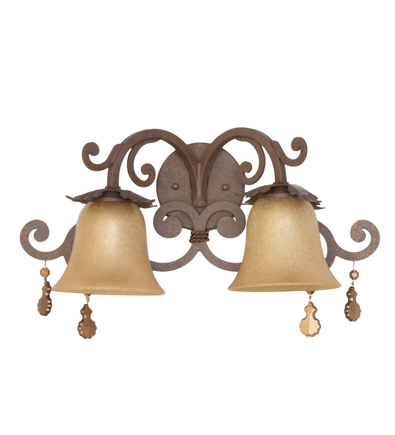 Meyda Tiffany 120185 Two Light Wall Sconce, Pompeii Gold