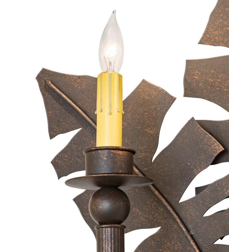 Meyda Tiffany 120221 Two Light Wall Sconce, Gilded Tobacco