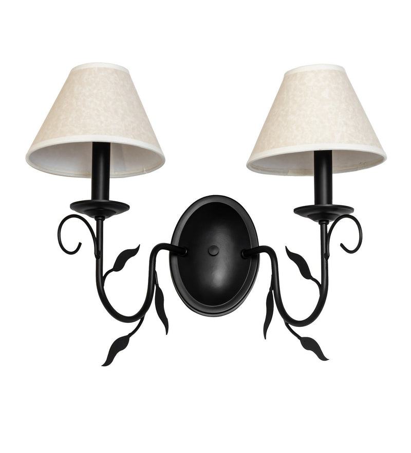 Meyda Tiffany 120242 Two Light Wall Sconce, Blackwash