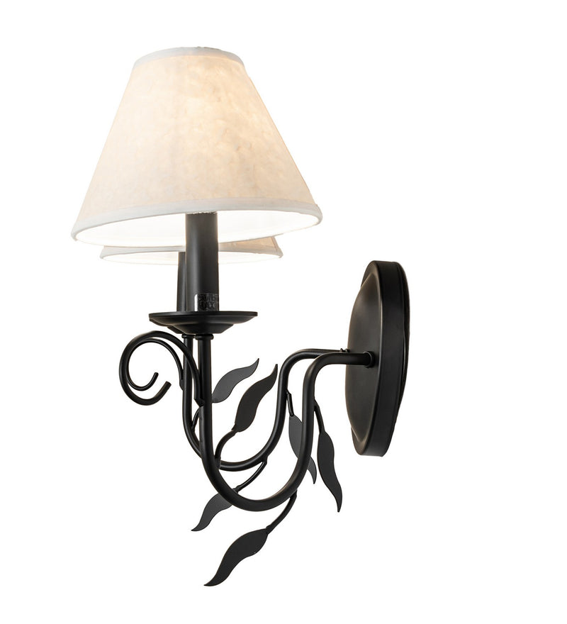 Meyda Tiffany 120242 Two Light Wall Sconce, Blackwash
