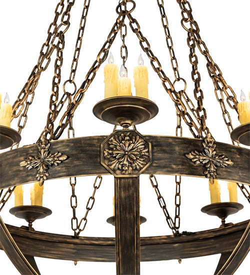 Meyda Tiffany 212739 24 Light Chandelier, Florentine Gold