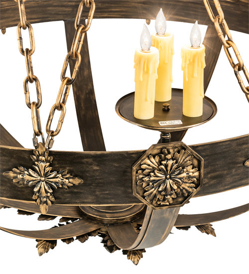 Meyda Tiffany 212739 24 Light Chandelier, Florentine Gold