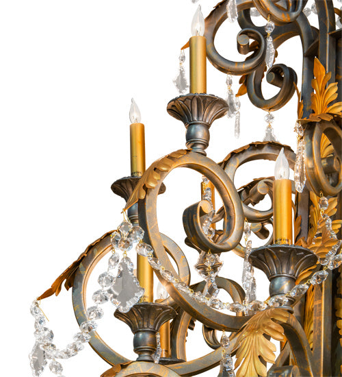Meyda Tiffany 213272 32 Light Chandelier, French Bronze