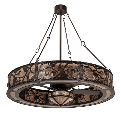Meyda Tiffany 214355 19 Light Chandel-Air, Mahogany Bronze