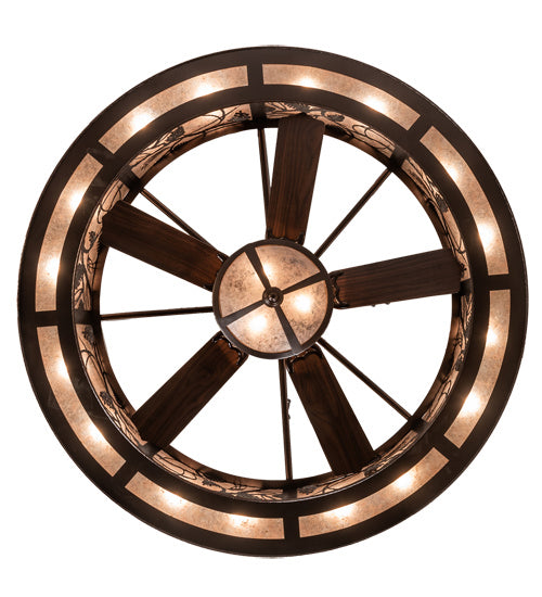 Meyda Tiffany 214355 19 Light Chandel-Air, Mahogany Bronze