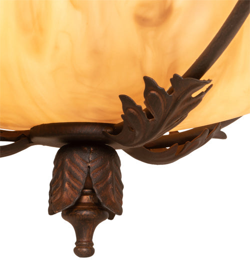 Meyda Tiffany 216090 Three Light Semi-Flushmount, Rokusho