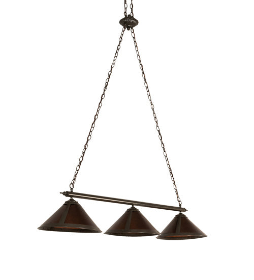 Meyda Tiffany 217893 Three Light Island Pendant, Timeless Bronze