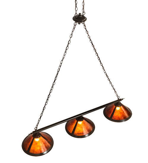 Meyda Tiffany 217893 Three Light Island Pendant, Timeless Bronze