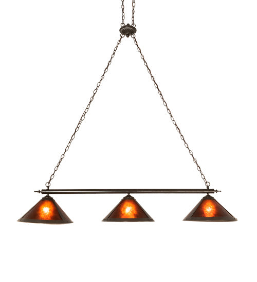 Meyda Tiffany 217893 Three Light Island Pendant, Timeless Bronze