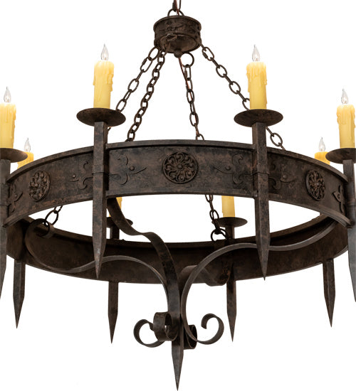 Meyda Tiffany 218662 Eight Light Chandelier, Coffee Bean