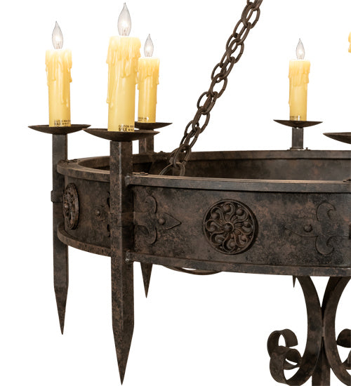 Meyda Tiffany 218662 Eight Light Chandelier, Coffee Bean