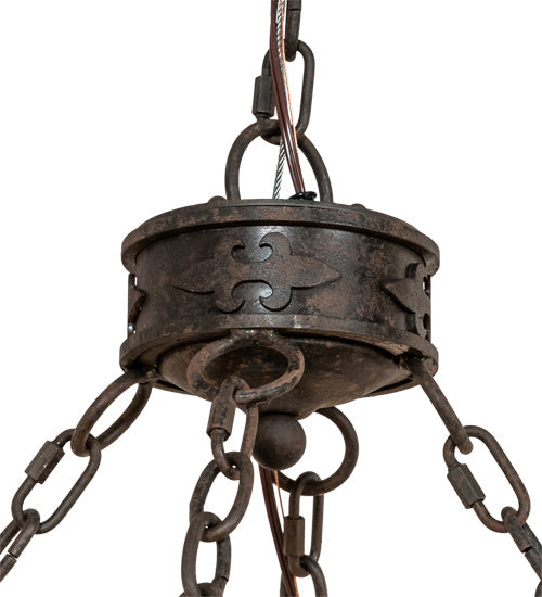Meyda Tiffany 218662 Eight Light Chandelier, Coffee Bean