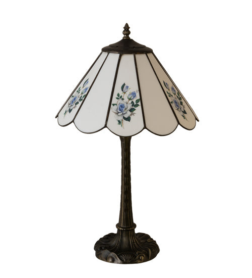 Meyda Tiffany 218823 One Light Table Lamp, Rust