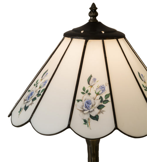 Meyda Tiffany 218823 One Light Table Lamp, Rust