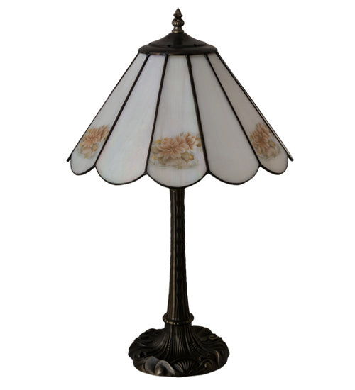 Meyda Tiffany 218840 One Light Table Lamp, Mahogany Bronze