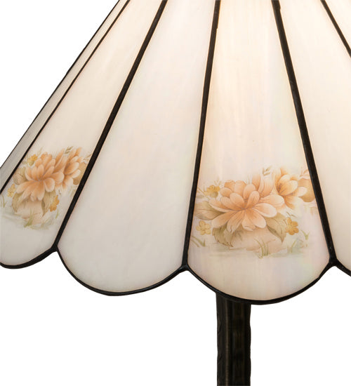 Meyda Tiffany 218840 One Light Table Lamp, Mahogany Bronze