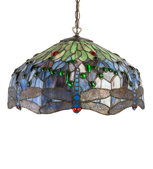 Meyda Tiffany 31103 One Light Pendant, Antique Brass