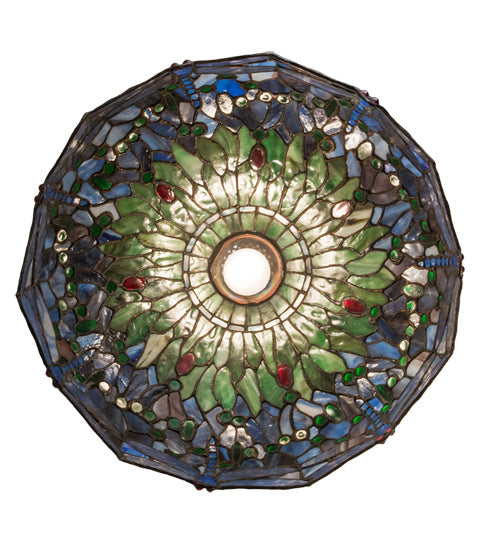 Meyda Tiffany 31103 One Light Pendant, Antique Brass