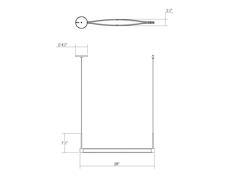 Sonneman 22QKRL01120PHA LED Pendant, Satin Black