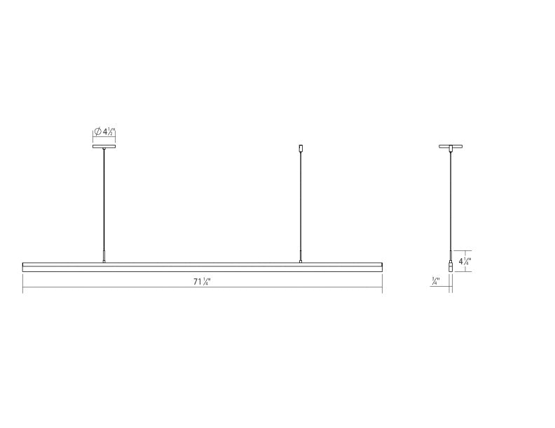 Sonneman 2349.16 LED Pendant, Bright Satin Aluminum
